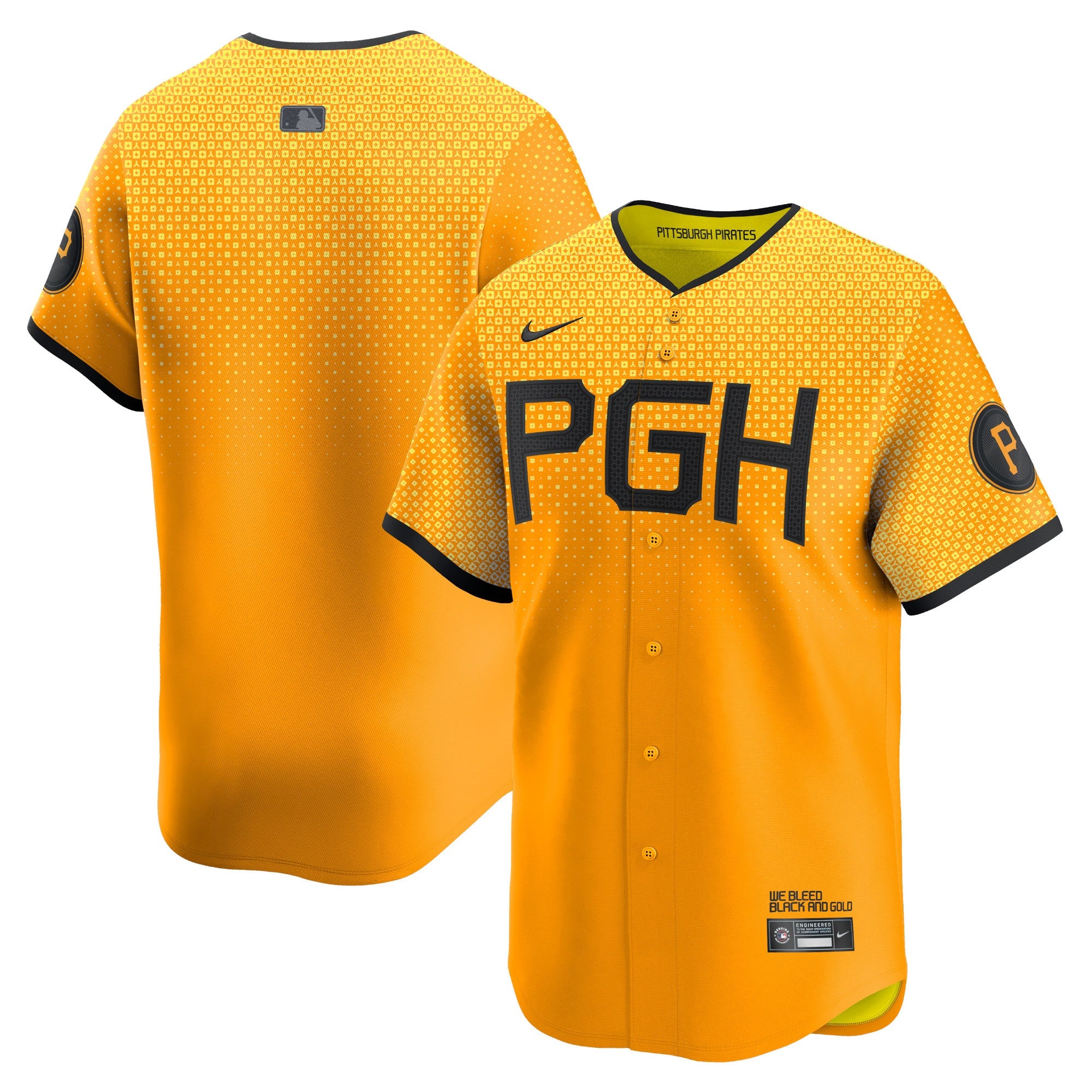 Pittsburgh Pirates gold City Connect jersey