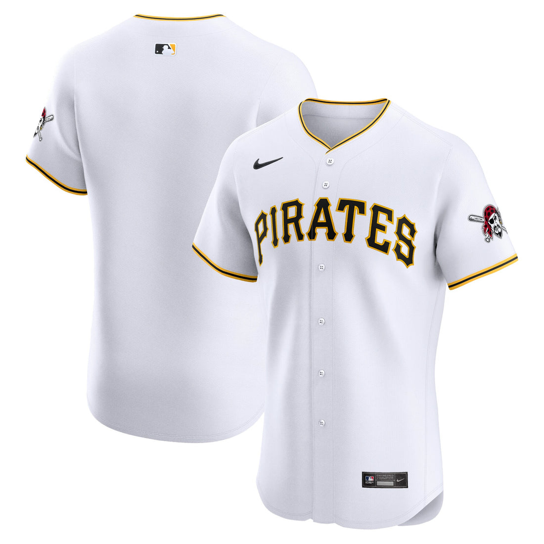 Pittsburgh Pirates white Elite jersey