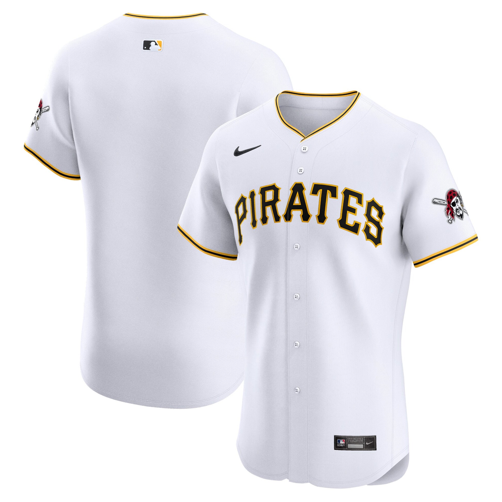 Pittsburgh Pirates white Elite jersey