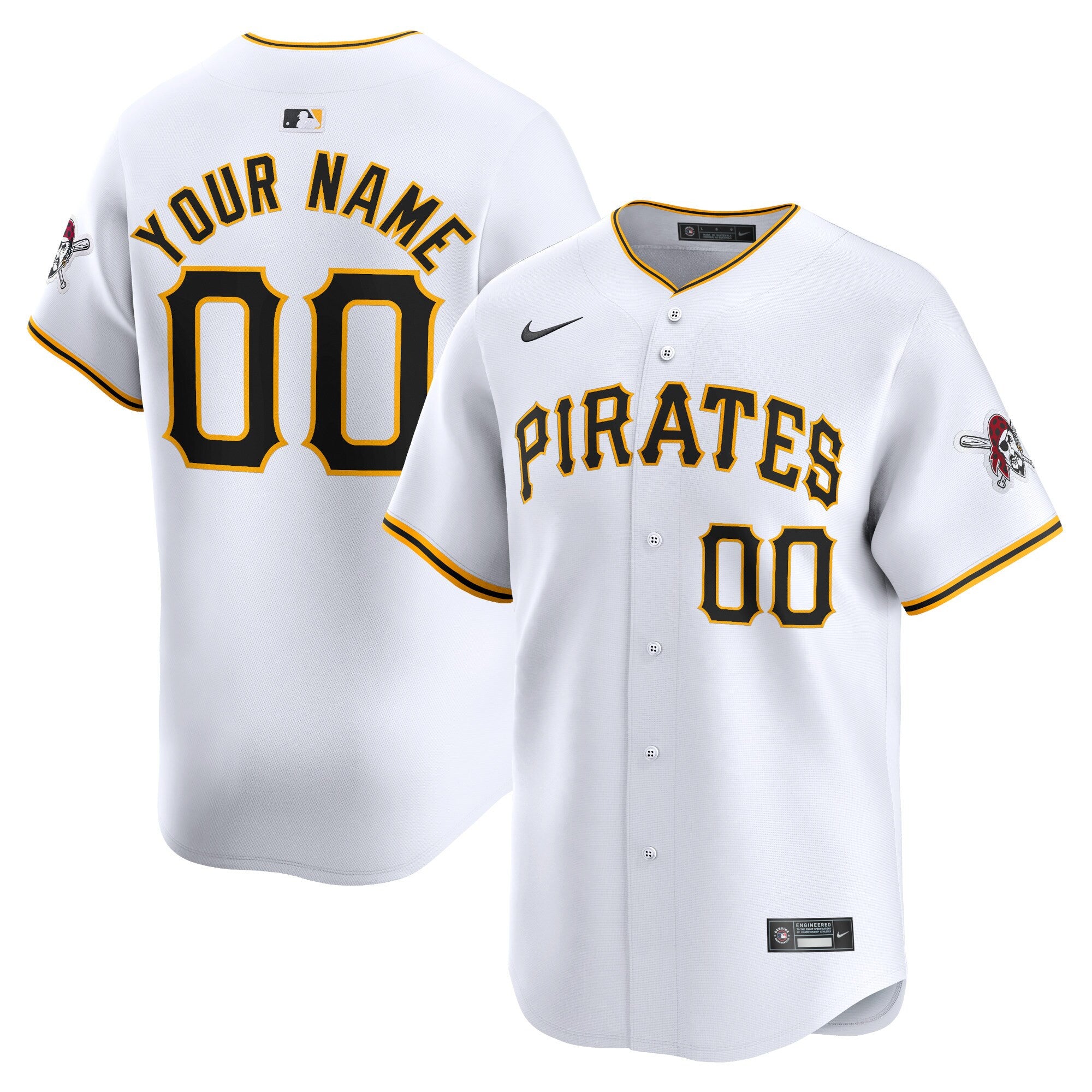 Pittsburgh Pirates white Limited jersey