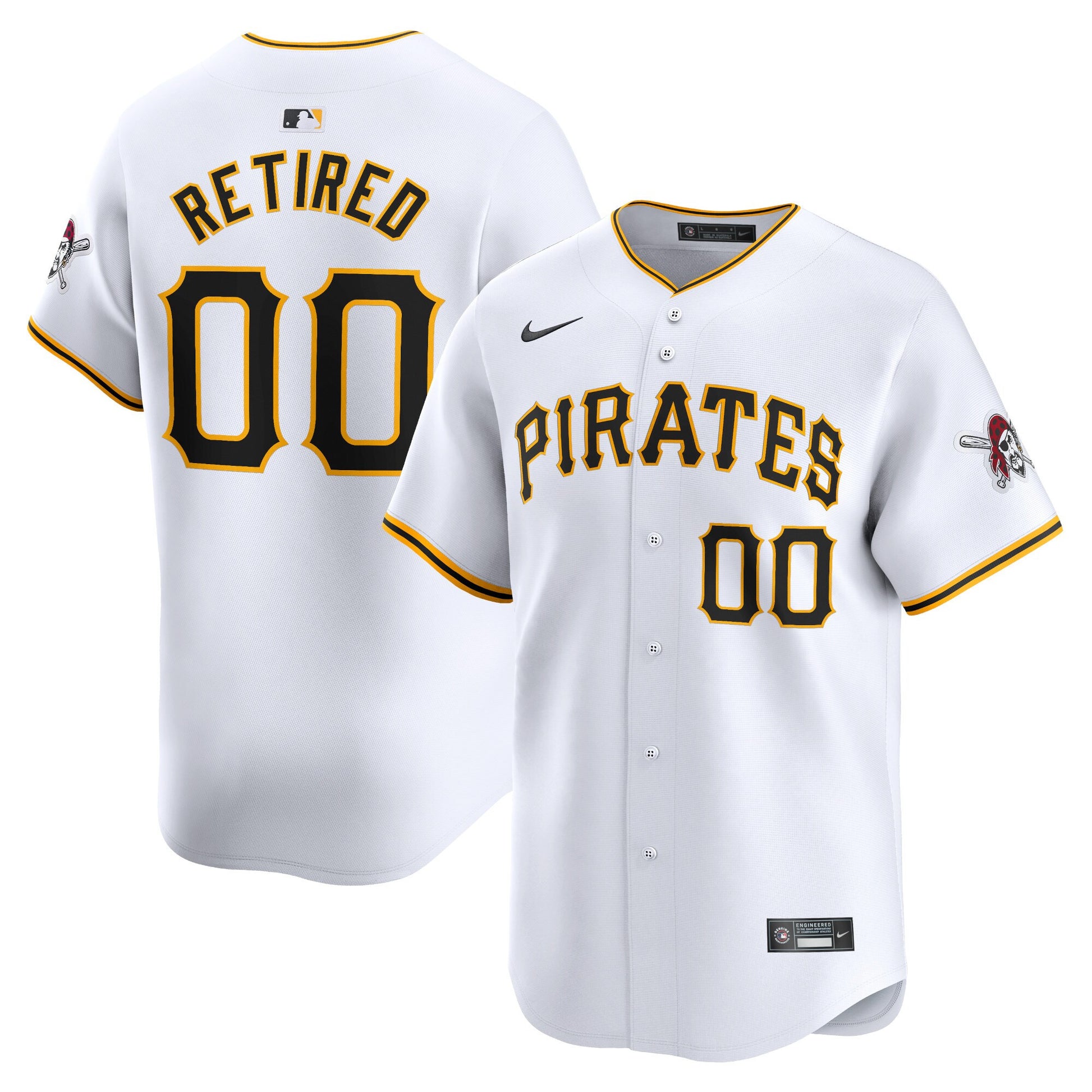 Pittsburgh Pirates white Limited jersey