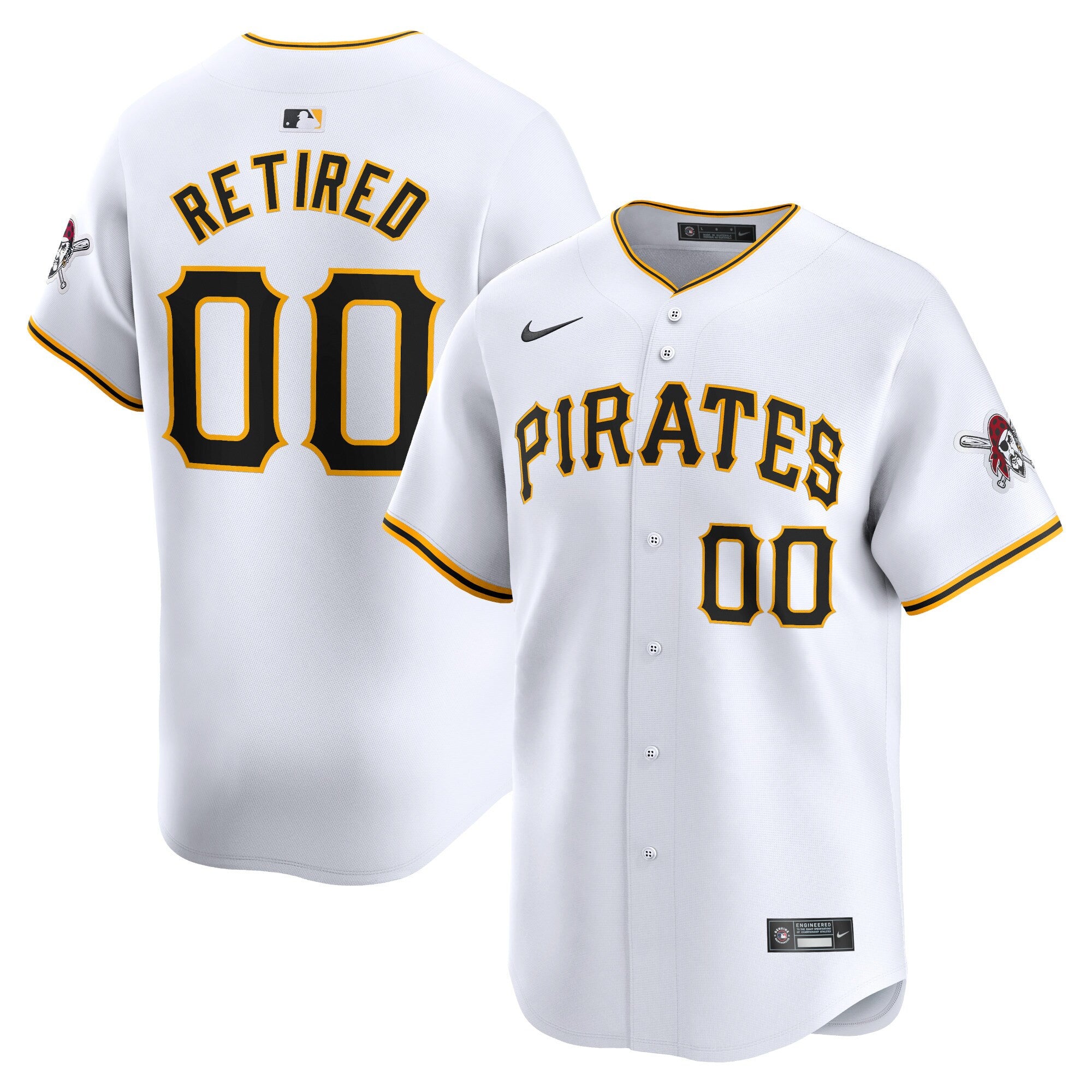 Pittsburgh Pirates white Limited jersey