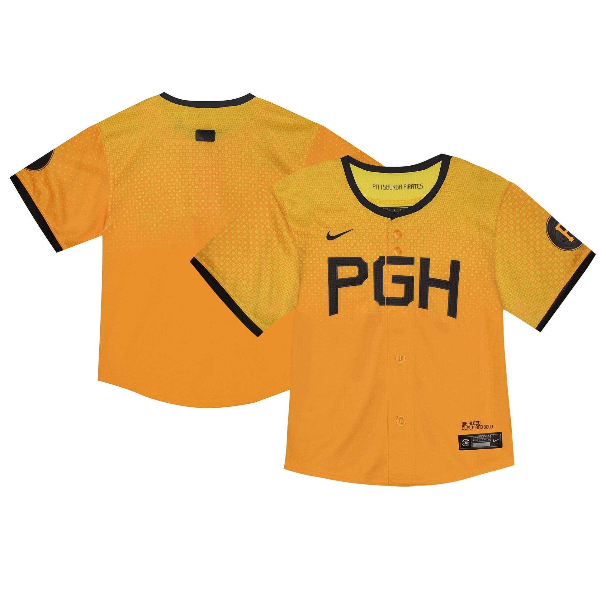 Pittsburgh Pirates yellow City Connect jersey