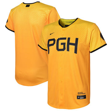 Preschool Pittsburgh Pirates gold City Connect jersey
