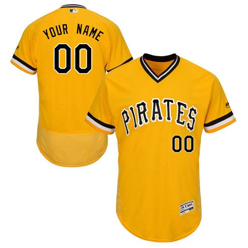 Pittsburgh Pirates yellow Throwback jersey