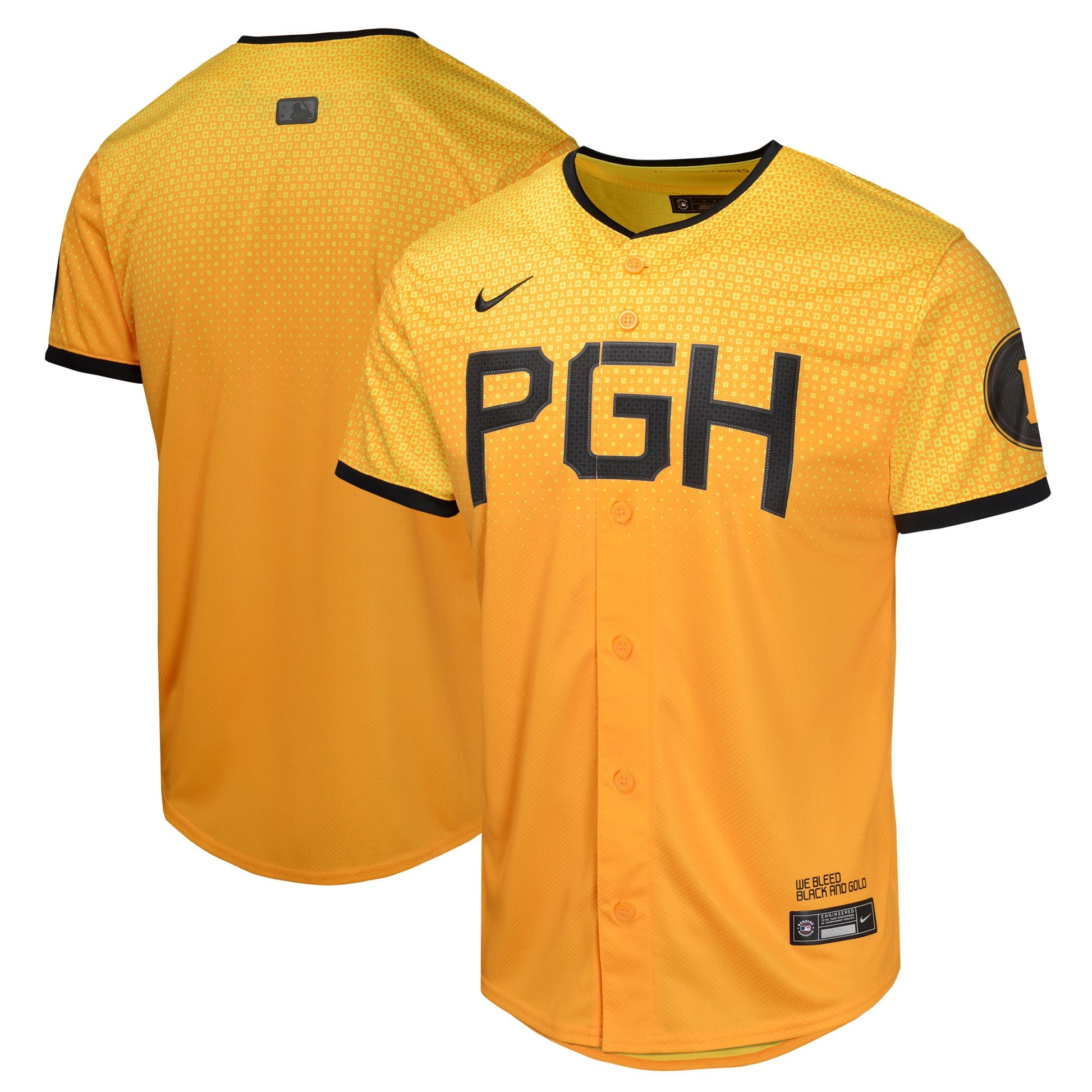 Pittsburgh Pirates gold City Connect jersey