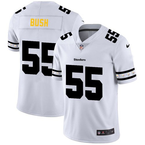 Devin Bush Pittsburgh Steelers white Vapor jersey