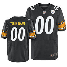 Custom Pittsburgh Steelers black Elite jersey