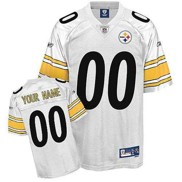 Custom Pittsburgh Steelers white jersey