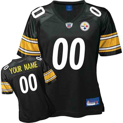 Custom Pittsburgh Steelers black jersey
