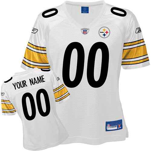 Custom Pittsburgh Steelers white jersey