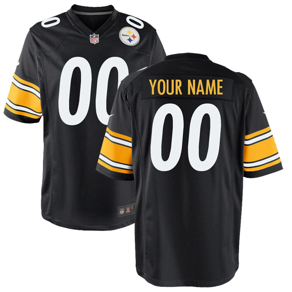 Custom Pittsburgh Steelers black jersey
