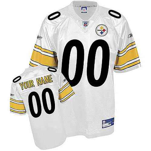 Custom Pittsburgh Steelers white jersey