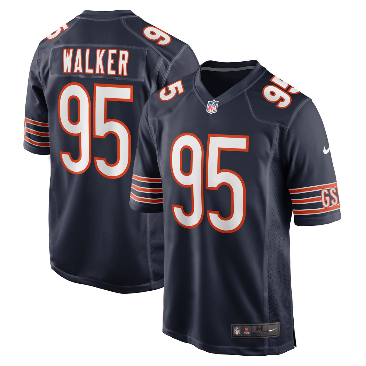 P.j. Walker Chicago Bears navy Game jersey
