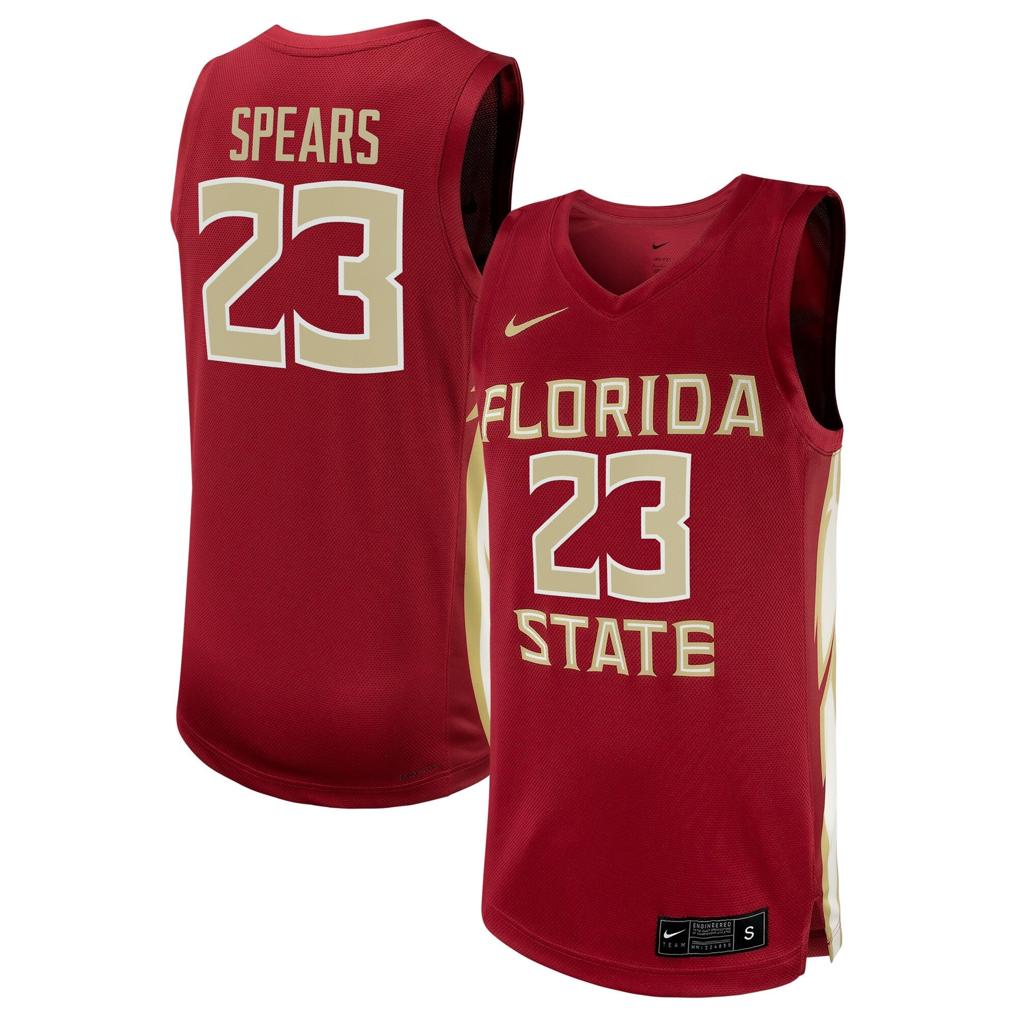 Primo Spears Garnet Florida State Seminoles jersey