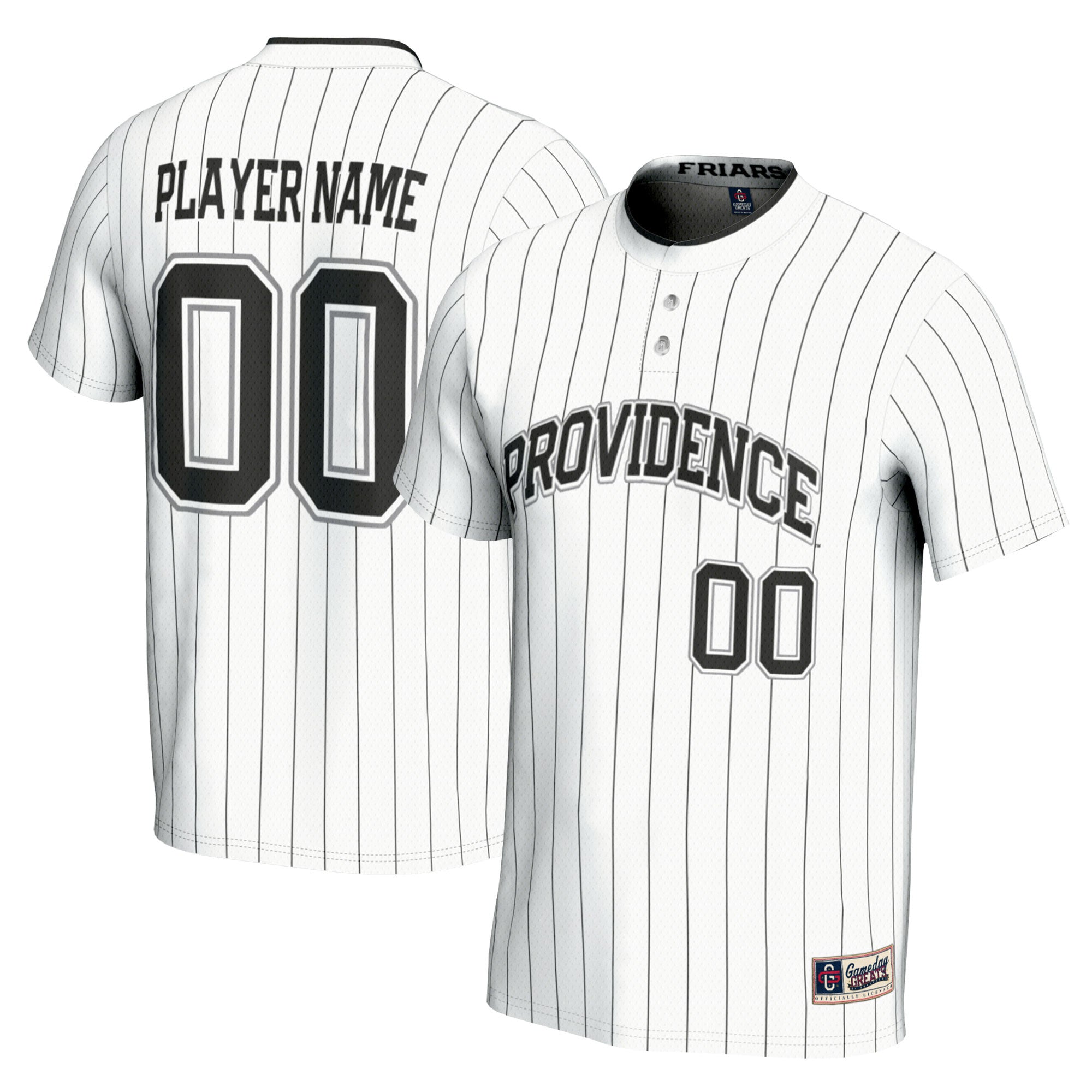 Softball Providence Friars white jersey