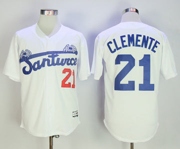 Cangrejeros de Santurce Puerto Rico Baseball white Throwback jersey