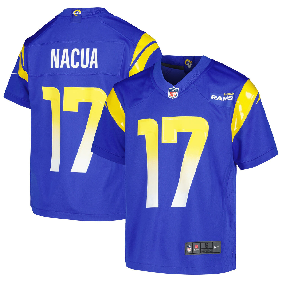 Puka Nacua Los Angeles Rams royal jersey