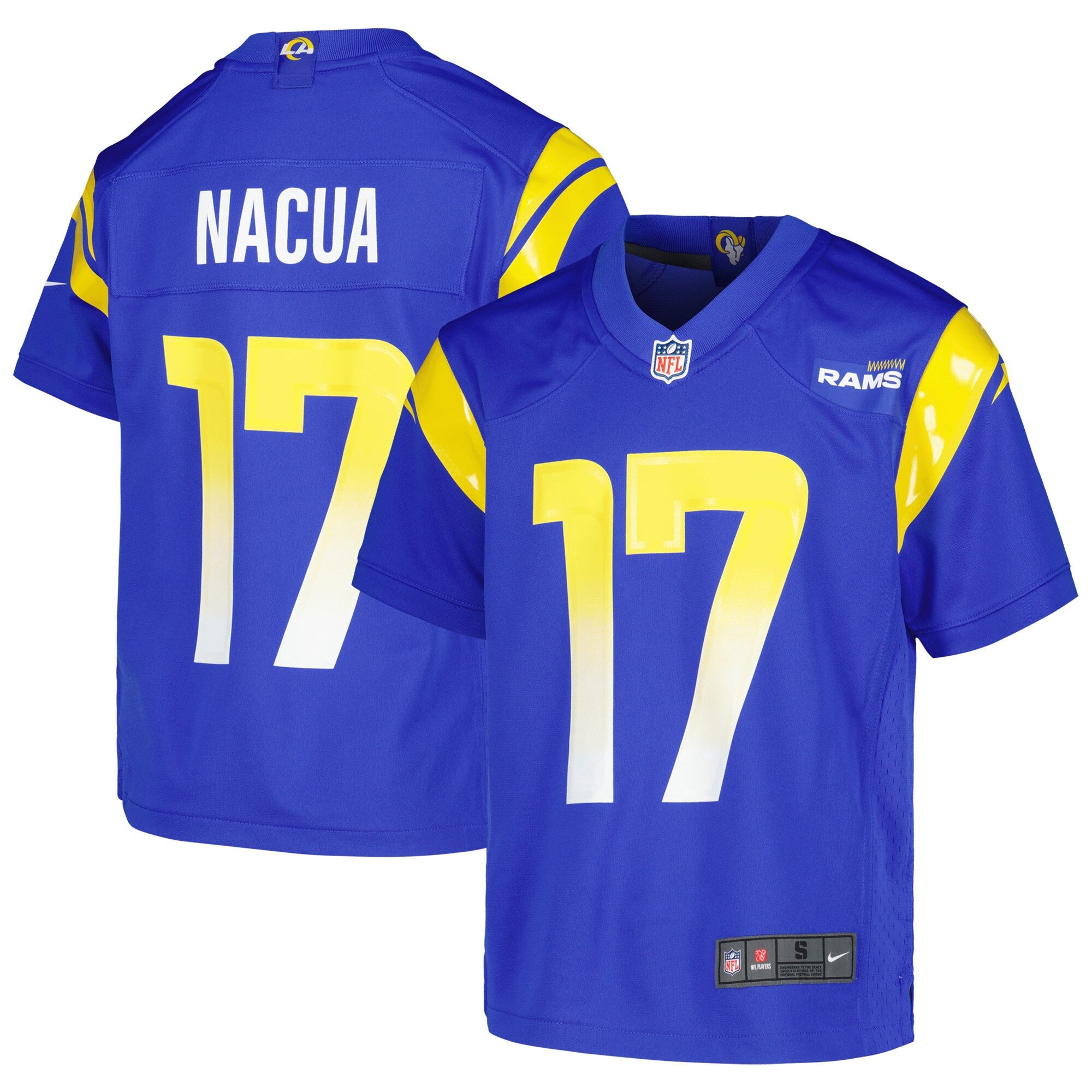 Puka Nacua Los Angeles Rams royal jersey