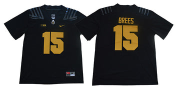 Drew Brees Purdue Boilermakers black jersey