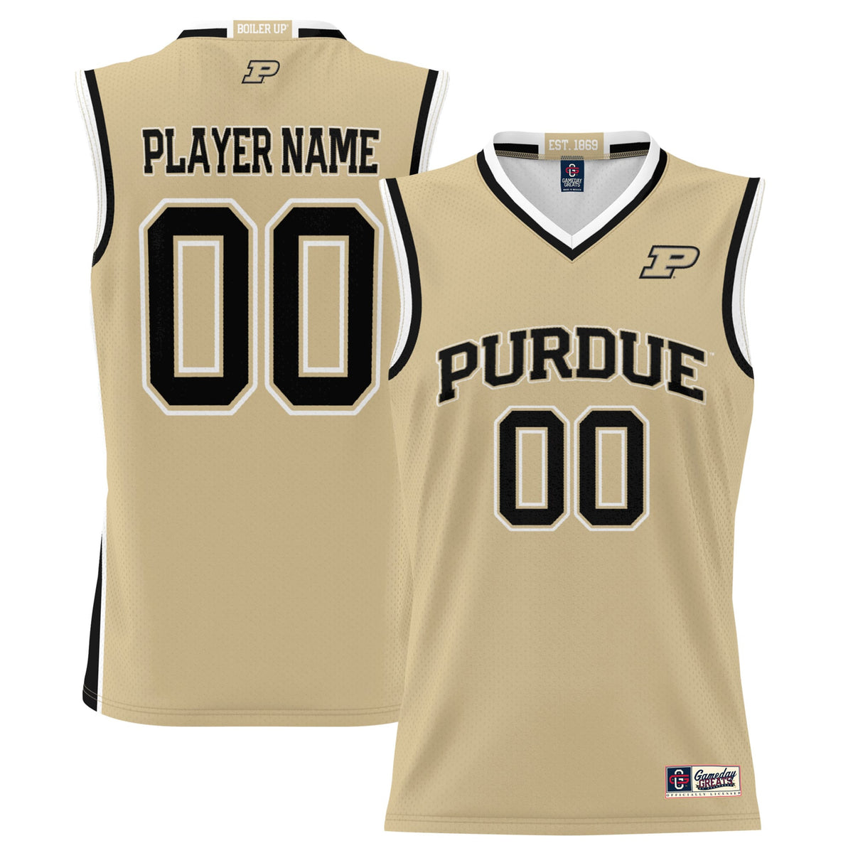 Purdue Boilermakers gold jersey
