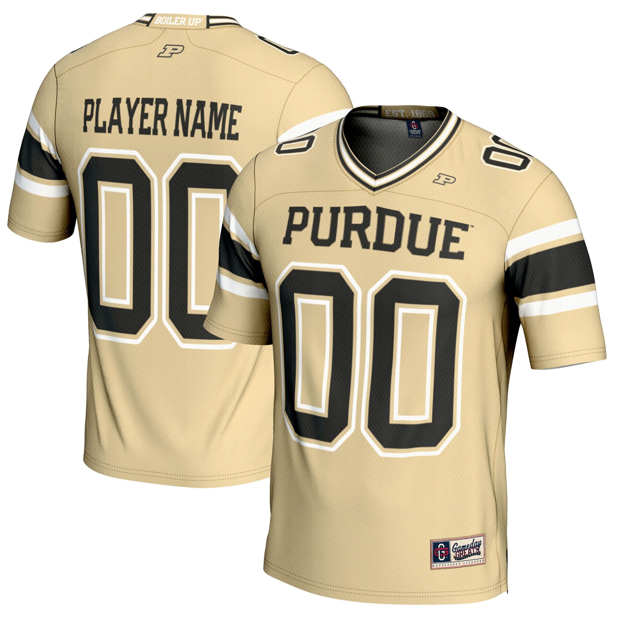 Purdue Boilermakers gold jersey