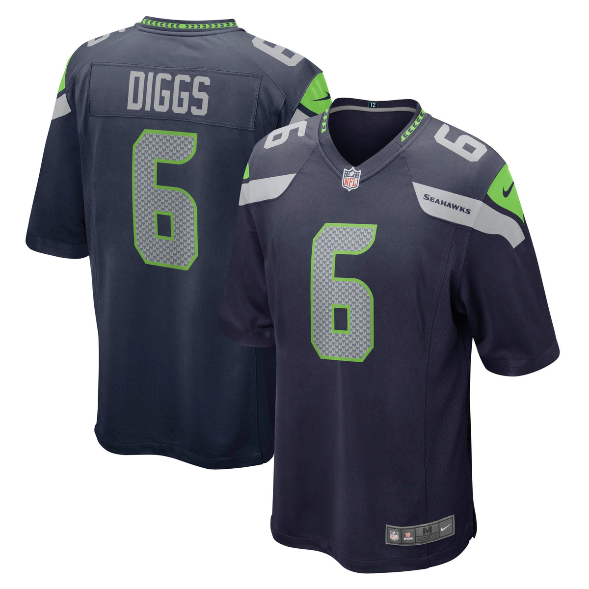 Quandre Diggs College Seattle Seahawks navy jersey