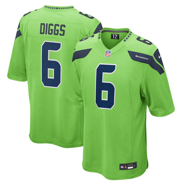 Quandre Diggs Seattle Seahawks neon jersey