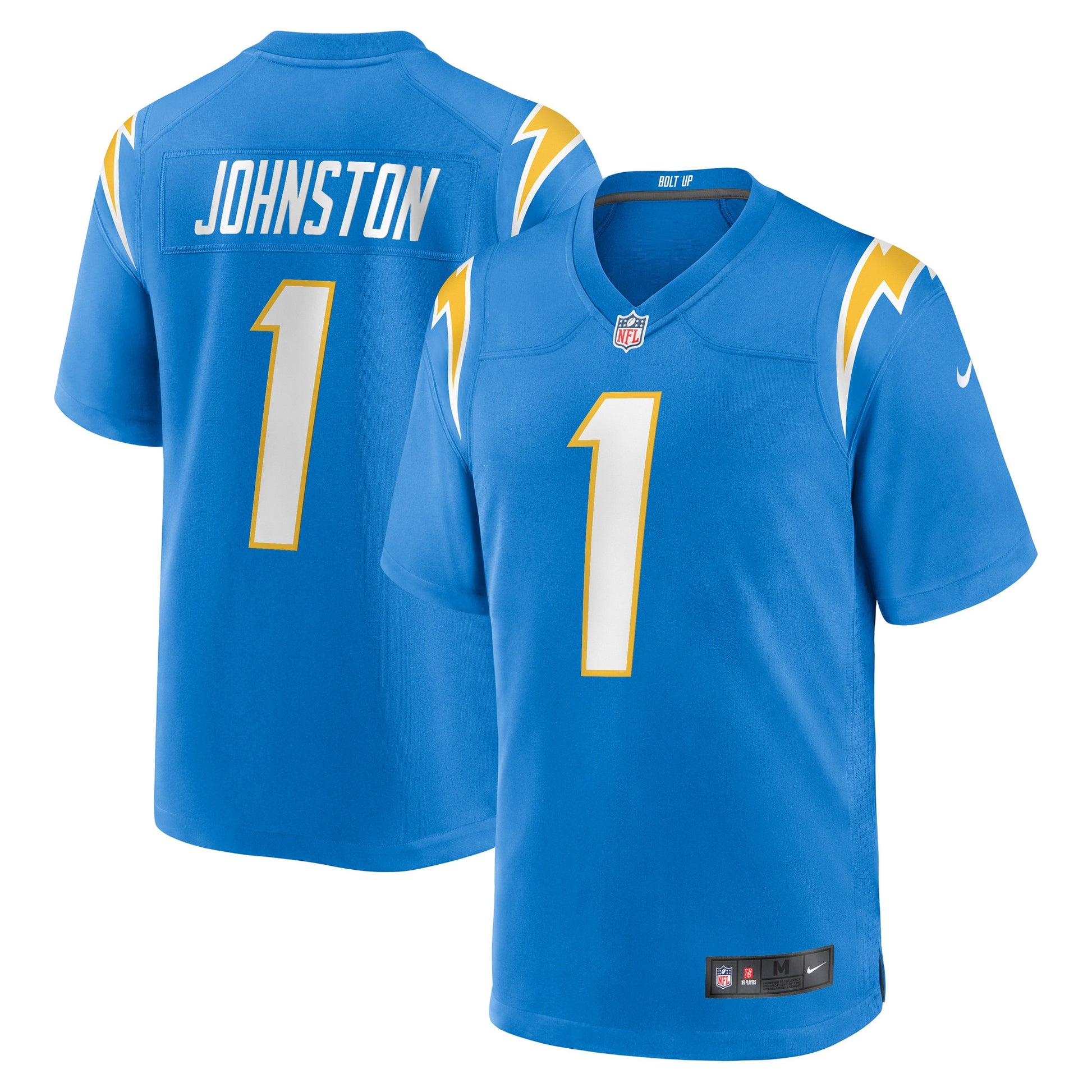 Quentin Johnston Los Angeles Chargers blue Game jersey