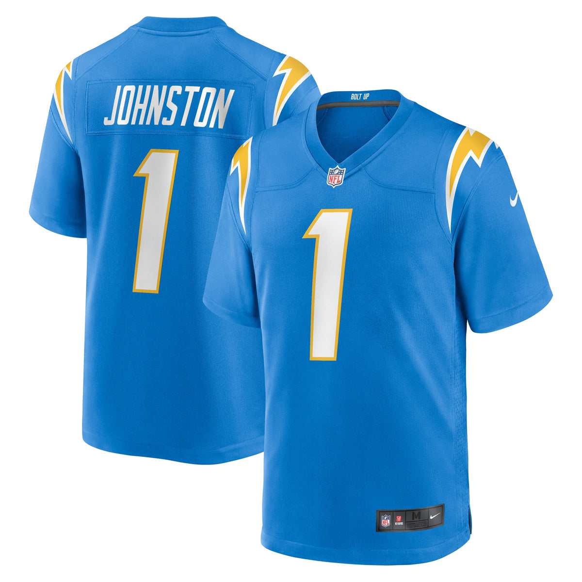 Quentin Johnston Los Angeles Chargers blue Game jersey