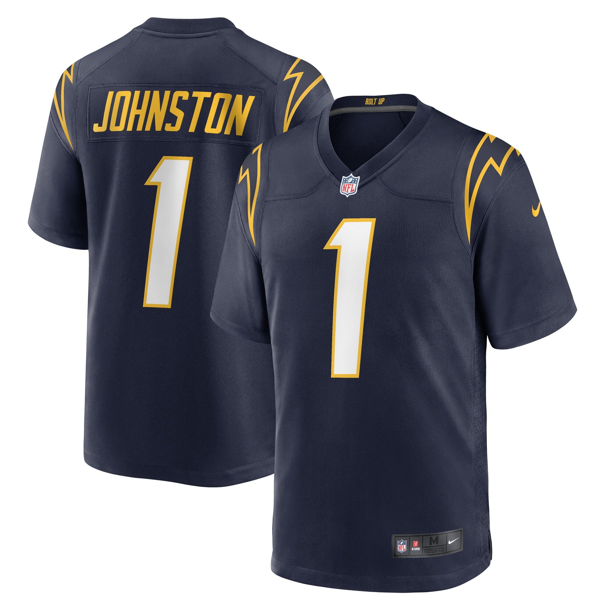 Quentin Johnston Los Angeles Chargers navy Alternate jersey