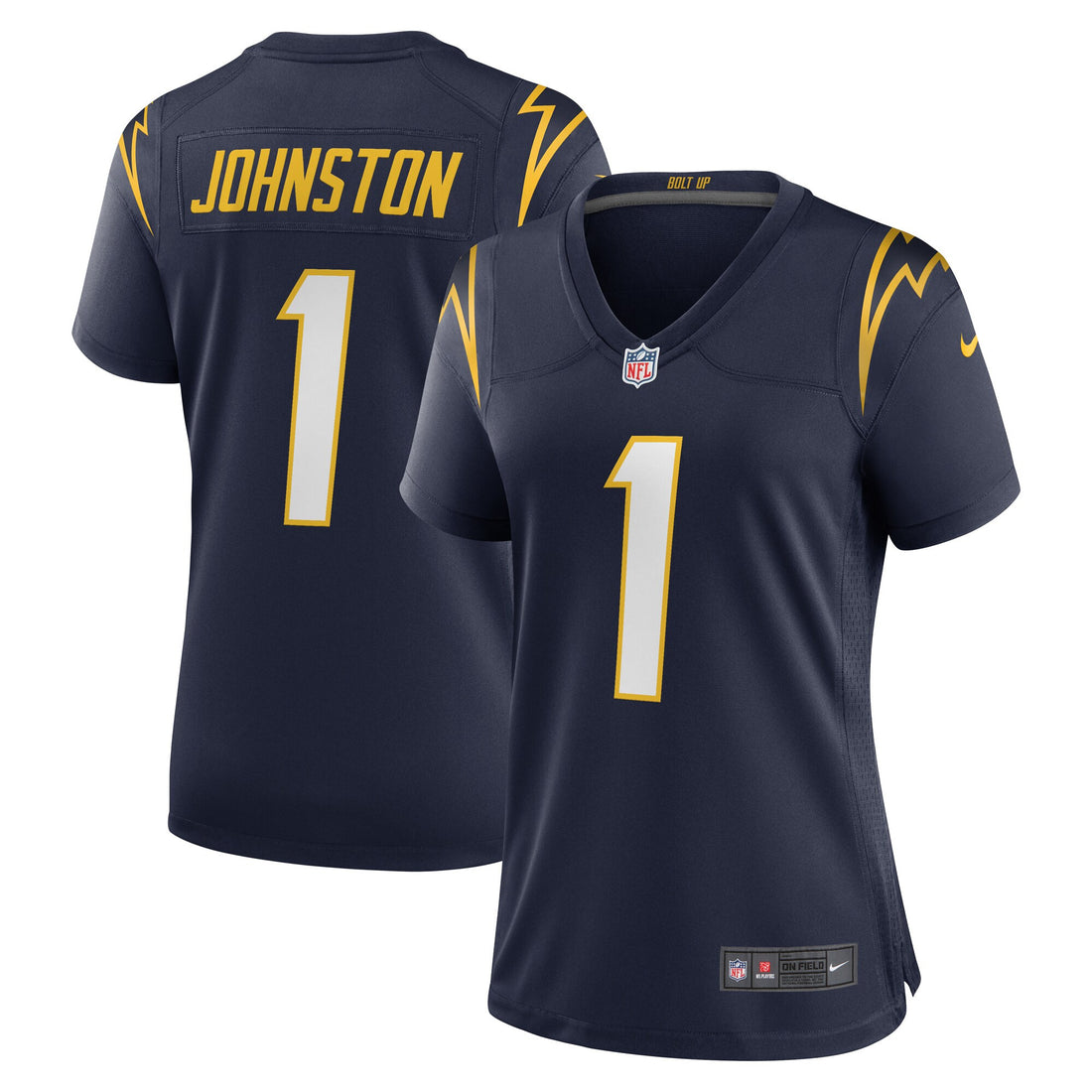Quentin Johnston Los Angeles Chargers navy Alternate jersey