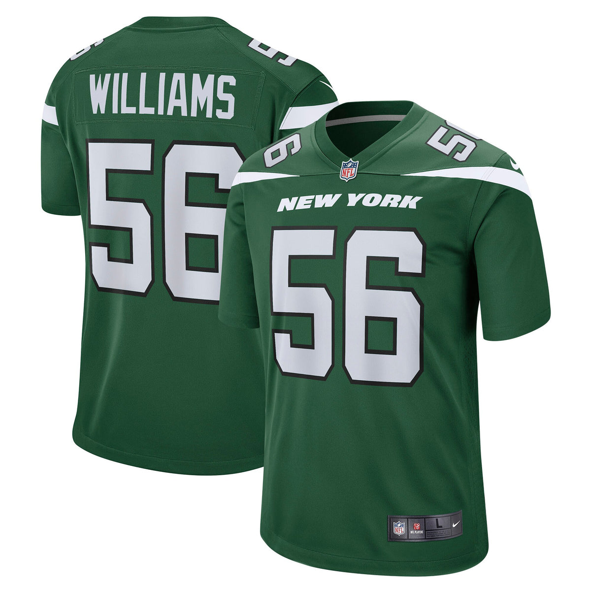 Quincy Williams Gotham New York Jets green jersey