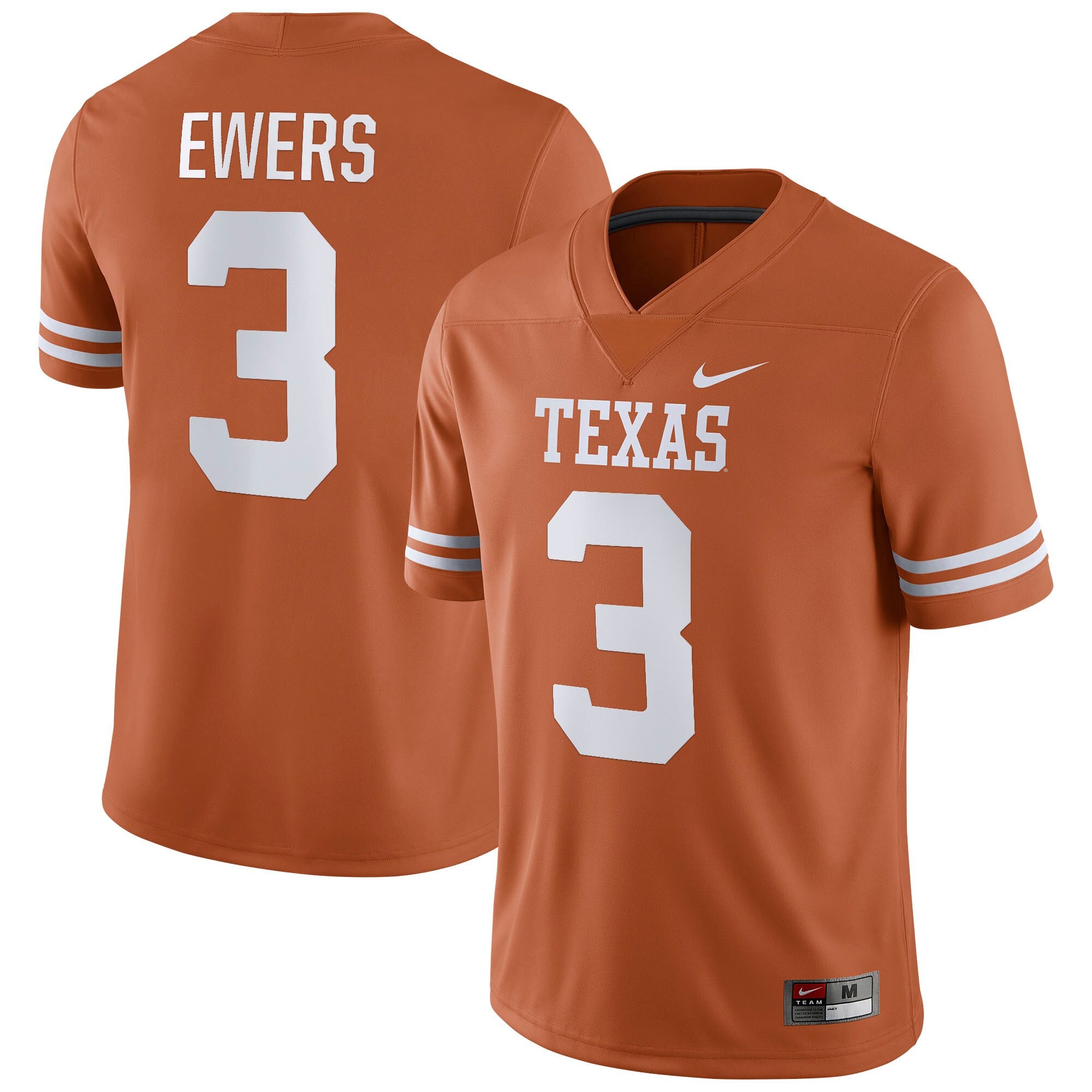 Quinn Ewers Texas Texas Longhorns orange jersey