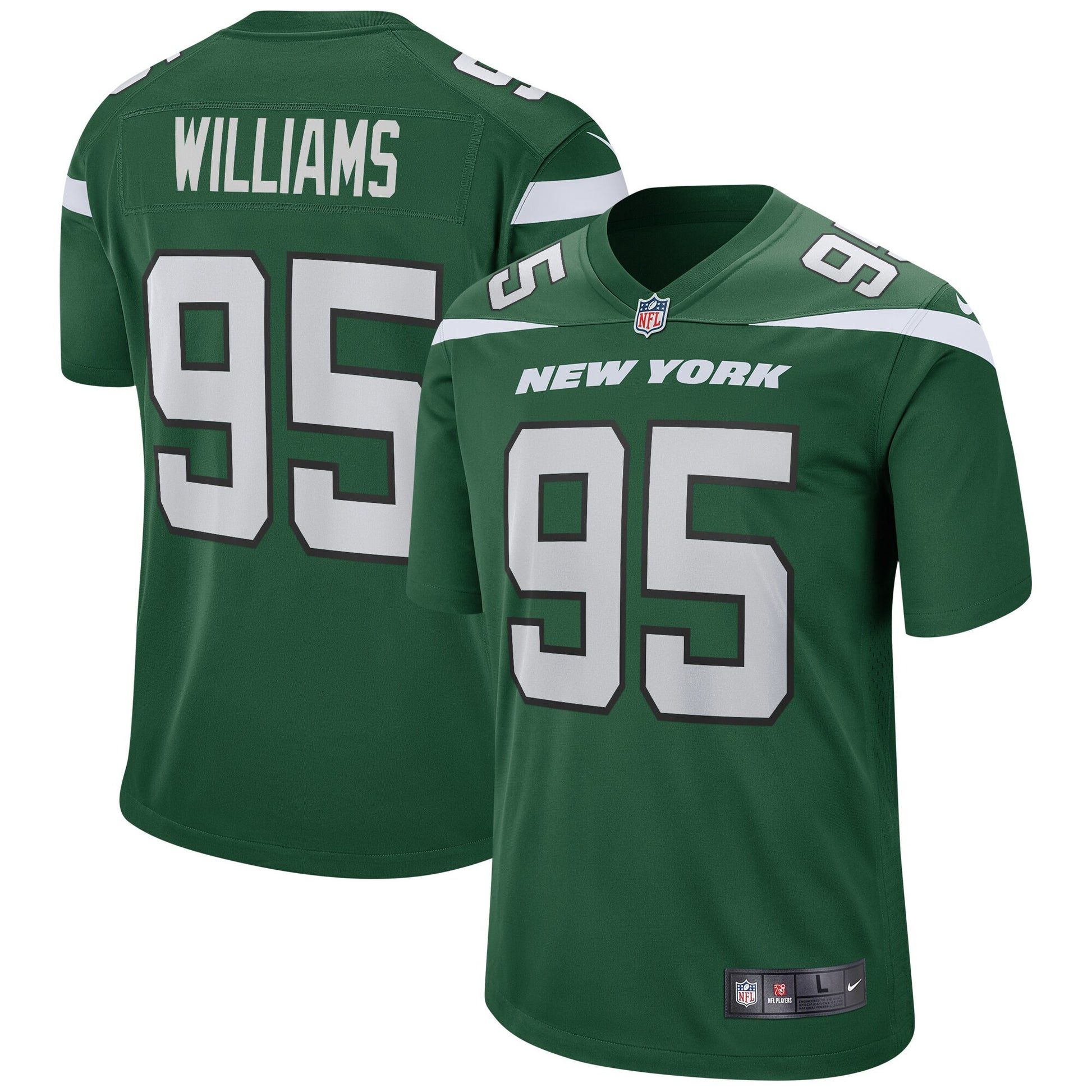 Quinnen Williams Gotham New York Jets green jersey