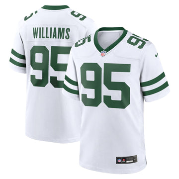 Quinnen Williams New York Jets white jersey