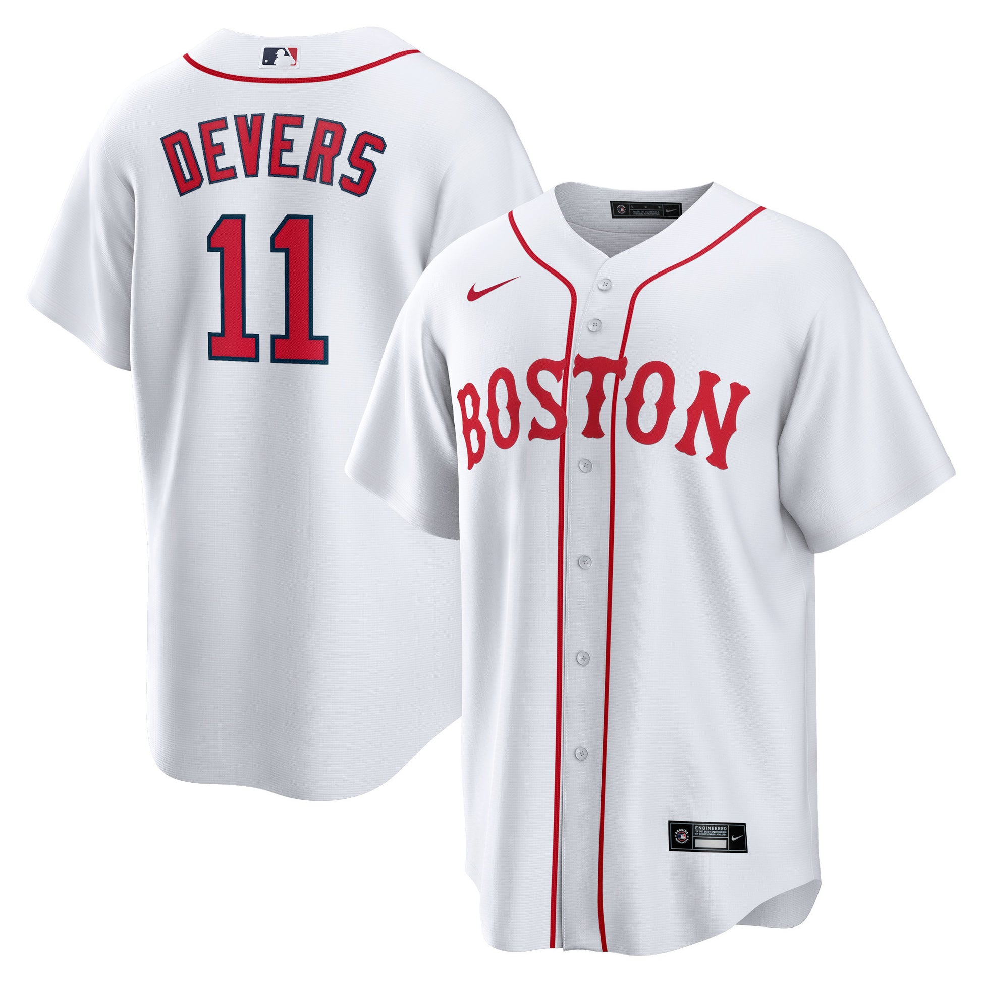 Rafael Devers Boston Red Sox white jersey