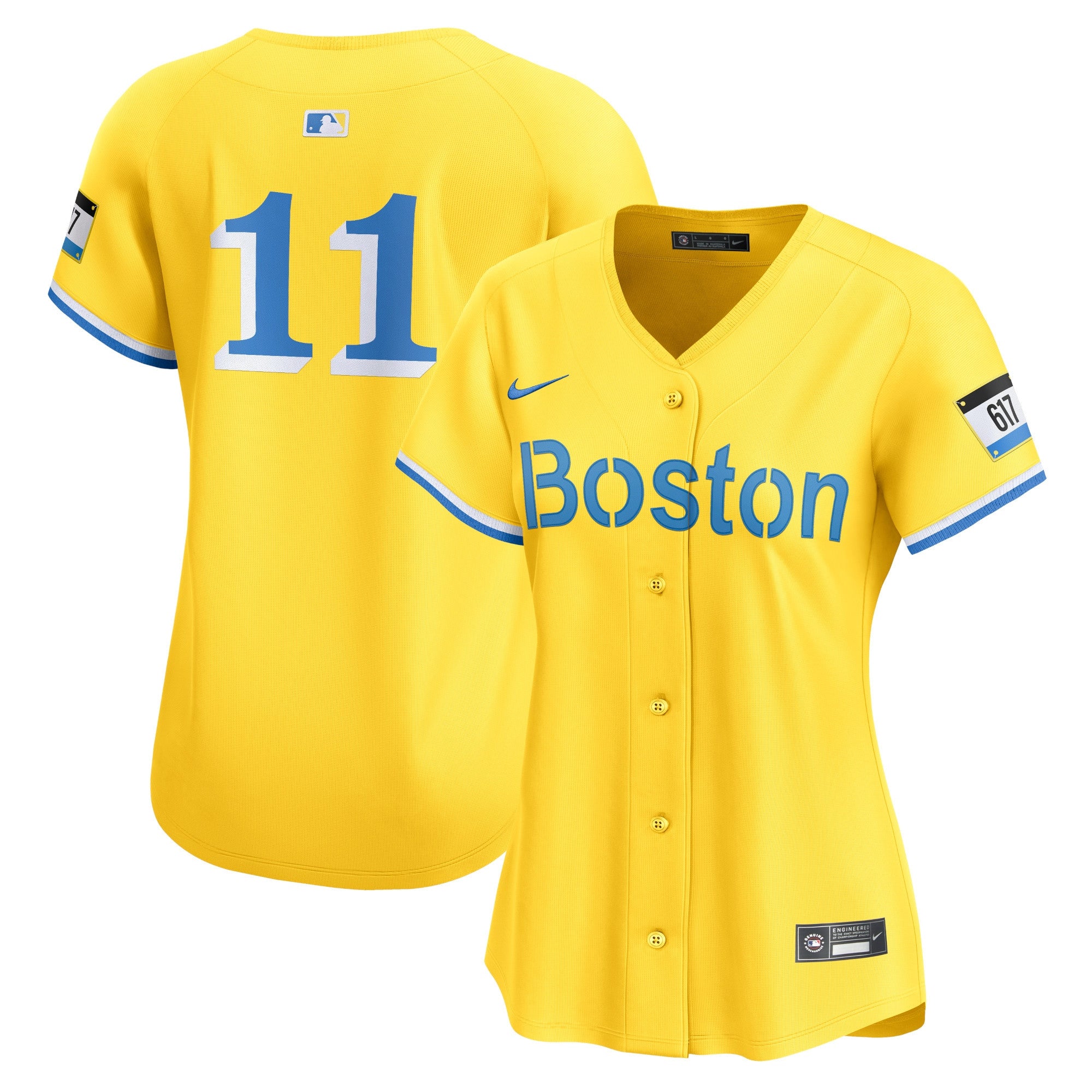 Rafael Devers Boston Red Sox gold City Connect jersey