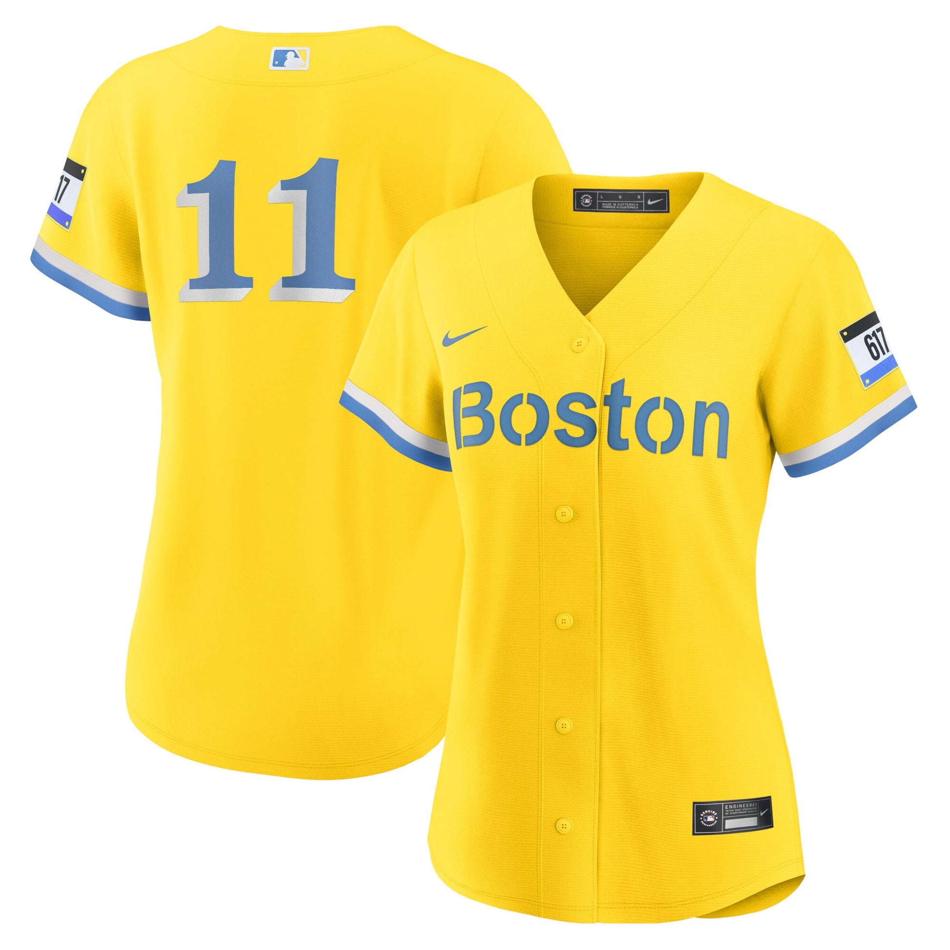 Rafael Devers Boston Red Sox gold City Connect jersey