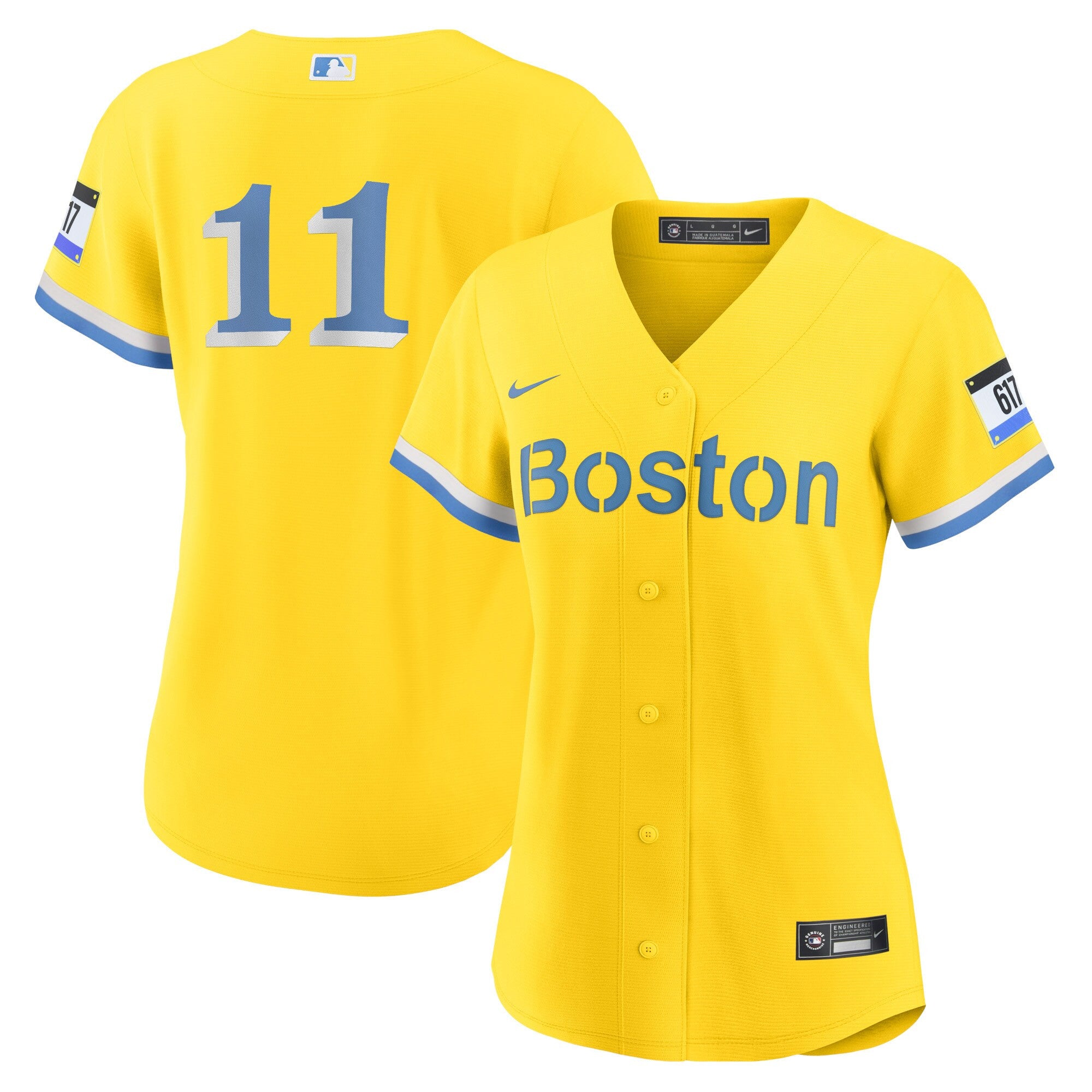 Rafael Devers Boston Red Sox gold City Connect jersey