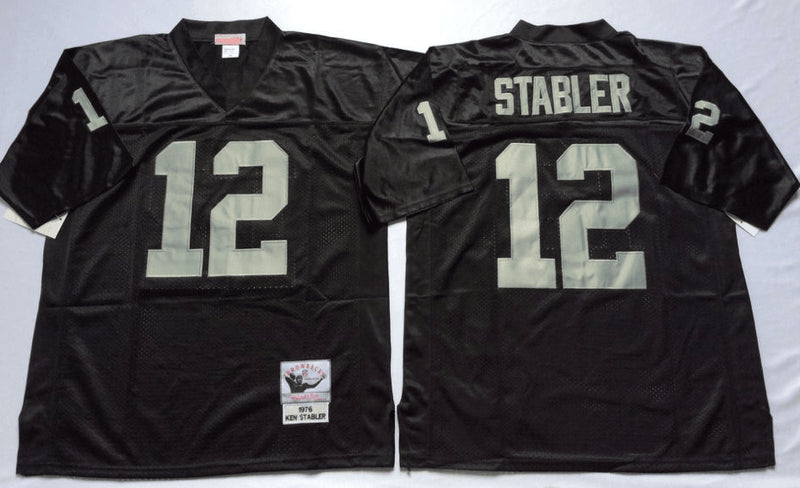 Ken Stabler Las Vegas Raiders black Throwback jersey