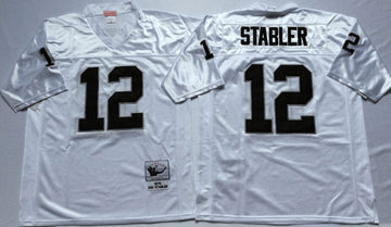 Ken Stabler Las Vegas Raiders white Throwback jersey