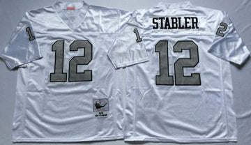 Ken Stabler Las Vegas Raiders white Throwback jersey