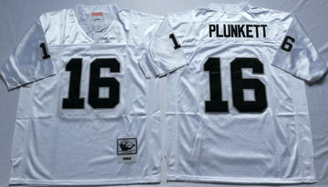 Jim Plunkett Las Vegas Raiders white Throwback jersey