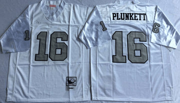 Jim Plunkett Las Vegas Raiders white Throwback jersey