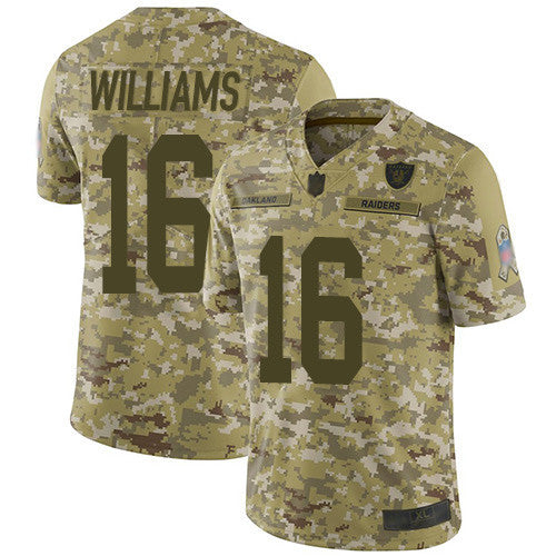 Tyrell Williams Las Vegas Raiders camo Salute To Service jersey