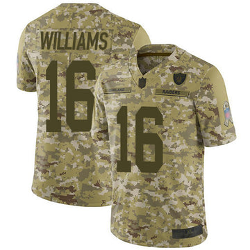 Tyrell Williams Las Vegas Raiders camo Salute To Service jersey