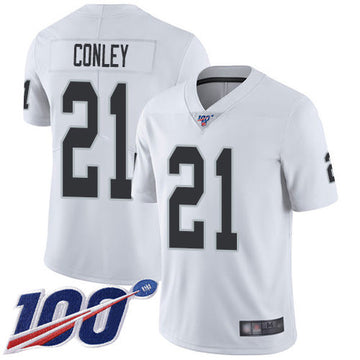 Gareon Conley Las Vegas Raiders white Vapor jersey