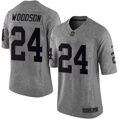 Charles Woodson Las Vegas Raiders gray Limited jersey