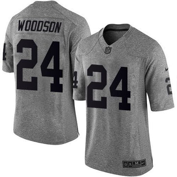 Charles Woodson Las Vegas Raiders gray Limited jersey